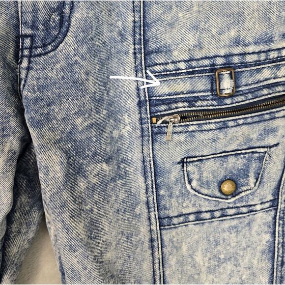 Vintage Roglins Denim Acid Wash Blue Jeans Womens Size 33S (30x29) - Picture 7 of 12